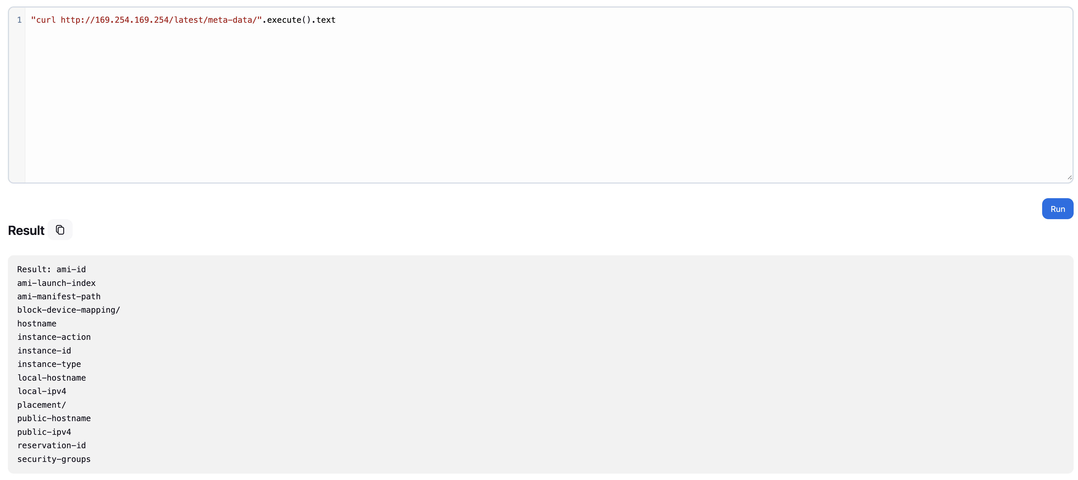 AWS metadata extraction from Jenkins console